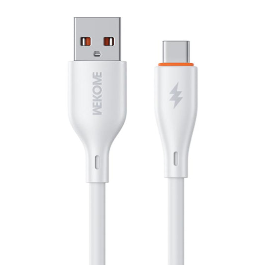 WK WDC-67a Kinkong 1m 66W PVC Data Cable, Interface:USB to Type-C(White) - USB-C & Type-C Cable by WK | Online Shopping UK | buy2fix