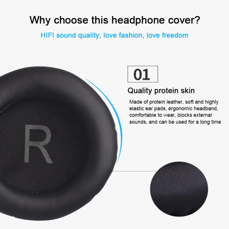 1 Pair Wrinkled Leather Replacement Earpads For AKG K52 / K72 / K92(Black) - Earmuff & Pad by buy2fix | Online Shopping UK | buy2fix