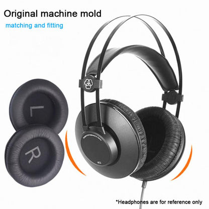 1 Pair Wrinkled Leather Replacement Earpads For AKG K52 / K72 / K92(Black) - Earmuff & Pad by buy2fix | Online Shopping UK | buy2fix