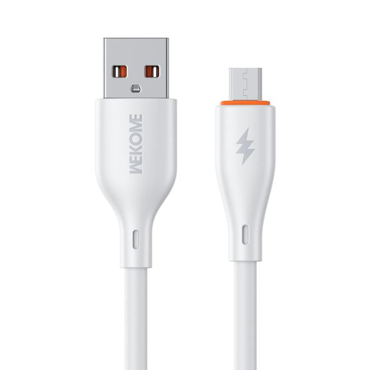 WK WDC-67m Kinkong 1m 12W PVC Data Cable, Interface:USB to Micro(White) - Micro USB Cable by WK | Online Shopping UK | buy2fix