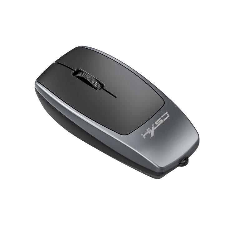 HXSJ M109 Mini Wireless Mouse, 3D Right, TF Card Reader, 4D Mute Buttons(Grey) - Wireless Mice by HXSJ | Online Shopping UK | buy2fix