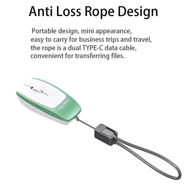 HXSJ M109 Mini Wireless Mouse, 3D Right, TF Card Reader, 4D Mute Buttons(Light Green) - Wireless Mice by HXSJ | Online Shopping UK | buy2fix