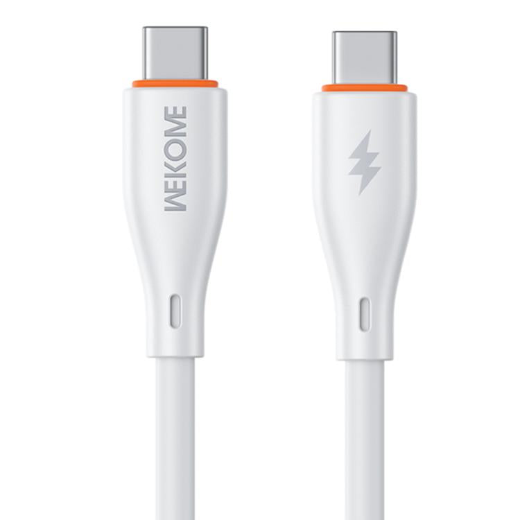 WK WDC-68 Kinkong Flash Series 1m 65W PVC Fast Charging Data Cable, Interface:Type-C to Type-C(White) - USB-C & Type-C Cable by WK | Online Shopping UK | buy2fix