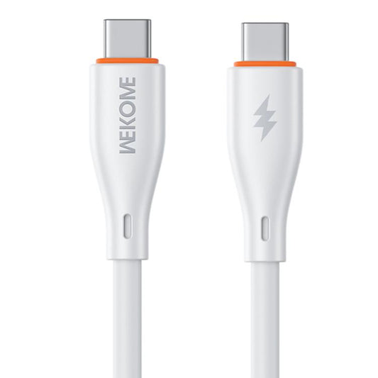 WK WDC-68 Kinkong Flash Series 1m 65W PVC Fast Charging Data Cable, Interface:Type-C to Type-C(White) - USB-C & Type-C Cable by WK | Online Shopping UK | buy2fix
