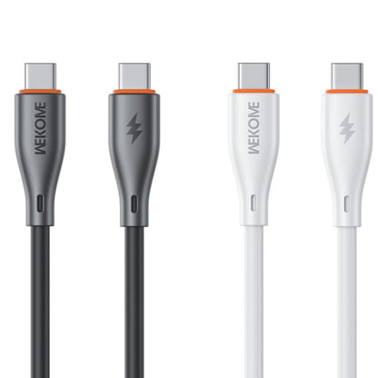 WK WDC-68 Kinkong Flash Series 1m 65W PVC Fast Charging Data Cable, Interface:Type-C to Type-C(White) - USB-C & Type-C Cable by WK | Online Shopping UK | buy2fix