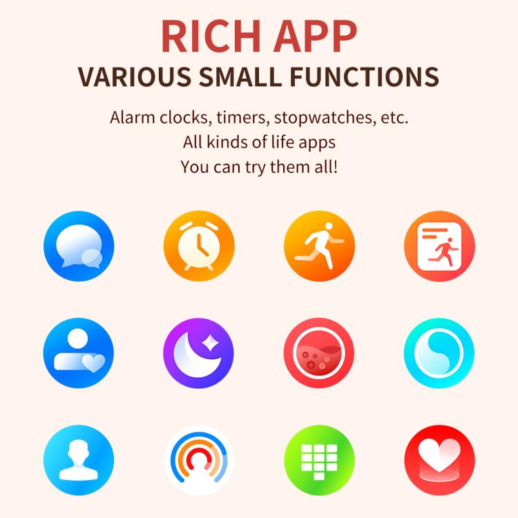 CY29 1.32 inch AMOLED Screen Female Smart Watch Supports COFIT APP(Gold Pink) - Smart Watches by buy2fix | Online Shopping UK | buy2fix