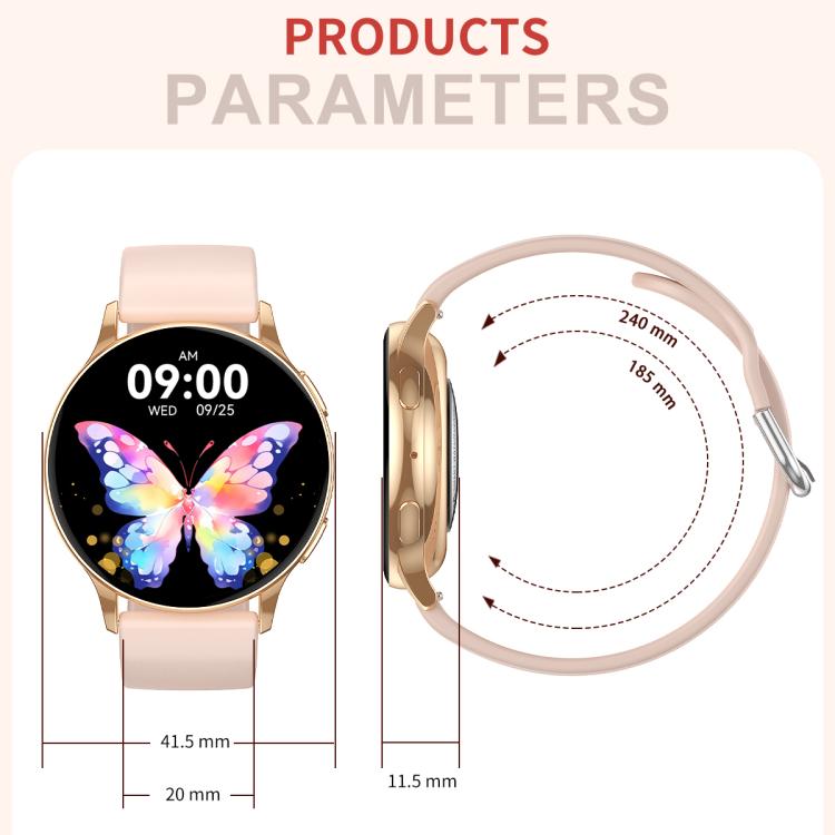 CY29 1.32 inch AMOLED Screen Female Smart Watch Supports COFIT APP(Gold Pink) - Smart Watches by buy2fix | Online Shopping UK | buy2fix