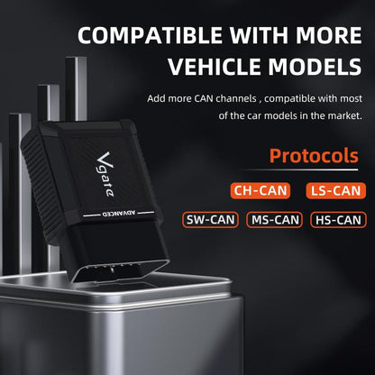 Vgate vLinker MS 12V / 24V Bluetooth Car OBD2 Scanner(Black) - Code Readers & Scan Tools by Vgate | Online Shopping UK | buy2fix