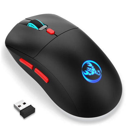 HXSJ T20 2.4GHz Rechargeable Wireless Mouse(Black) - Wireless Mice by HXSJ | Online Shopping UK | buy2fix