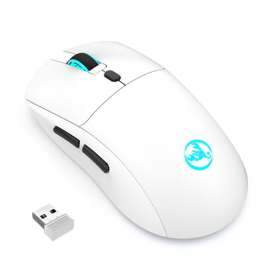 HXSJ T20 2.4GHz Rechargeable Wireless Mouse(White) - Wireless Mice by HXSJ | Online Shopping UK | buy2fix