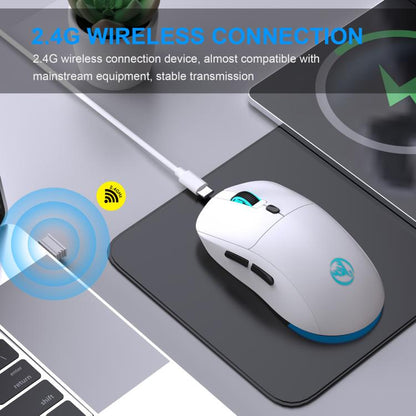 HXSJ T20 2.4GHz Rechargeable Wireless Mouse(White) - Wireless Mice by HXSJ | Online Shopping UK | buy2fix