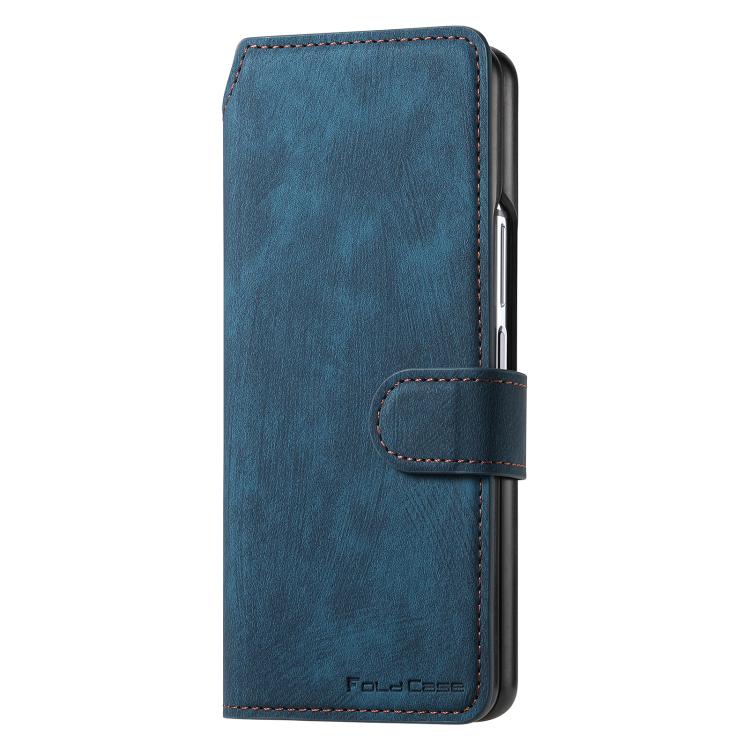 For Samsung Galax Z Fold7 5G CaseNeo MagSafe RFID Anti-theft Retro Leather Phone Case(Blue) - Galaxy Z Fold7 5G Cases by CaseNeo | Online Shopping UK | buy2fix