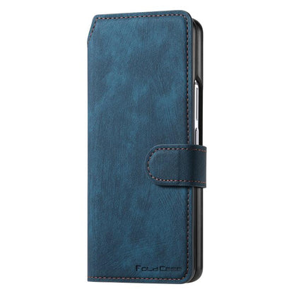 For Samsung Galax Z Fold7 5G CaseNeo MagSafe RFID Anti-theft Retro Leather Phone Case(Blue) - Galaxy Z Fold7 5G Cases by CaseNeo | Online Shopping UK | buy2fix