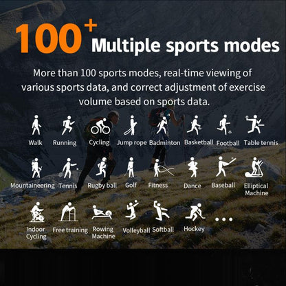 HT34 1.75 inch IPS Screen 3ATM Outdoor Sports BT Smart Watch(Blue) - Smart Watches by buy2fix | Online Shopping UK | buy2fix