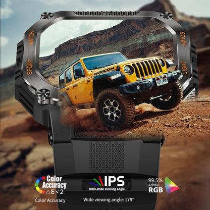 HT34 1.75 inch IPS Screen 3ATM Outdoor Sports BT Smart Watch(Camouflage) - Smart Watches by buy2fix | Online Shopping UK | buy2fix