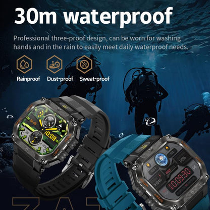 HT34 1.75 inch IPS Screen 3ATM Outdoor Sports BT Smart Watch(Camouflage) - Smart Watches by buy2fix | Online Shopping UK | buy2fix