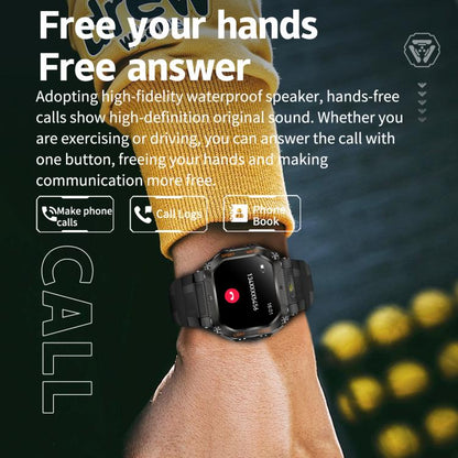 HT34 1.75 inch IPS Screen 3ATM Outdoor Sports BT Smart Watch(Black) - Smart Watches by buy2fix | Online Shopping UK | buy2fix