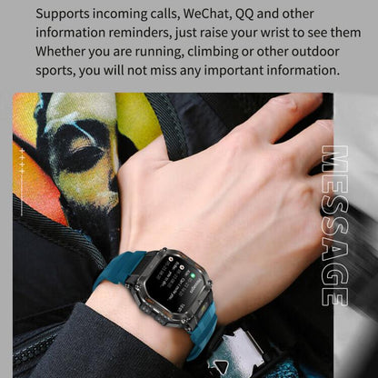 HT34 1.75 inch IPS Screen 3ATM Outdoor Sports BT Smart Watch(Blue) - Smart Watches by buy2fix | Online Shopping UK | buy2fix