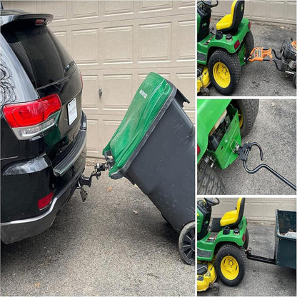 Trailer Towing Hook Trash Can Towing Bracket with Removable Pin - Towing Bars by buy2fix | Online Shopping UK | buy2fix