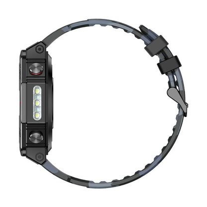 KC91 1.39 inch IPS Screen 3ATM Outdoor GPS Smart Watch with Flashlight(Camouflage) - Smart Watches by buy2fix | Online Shopping UK | buy2fix