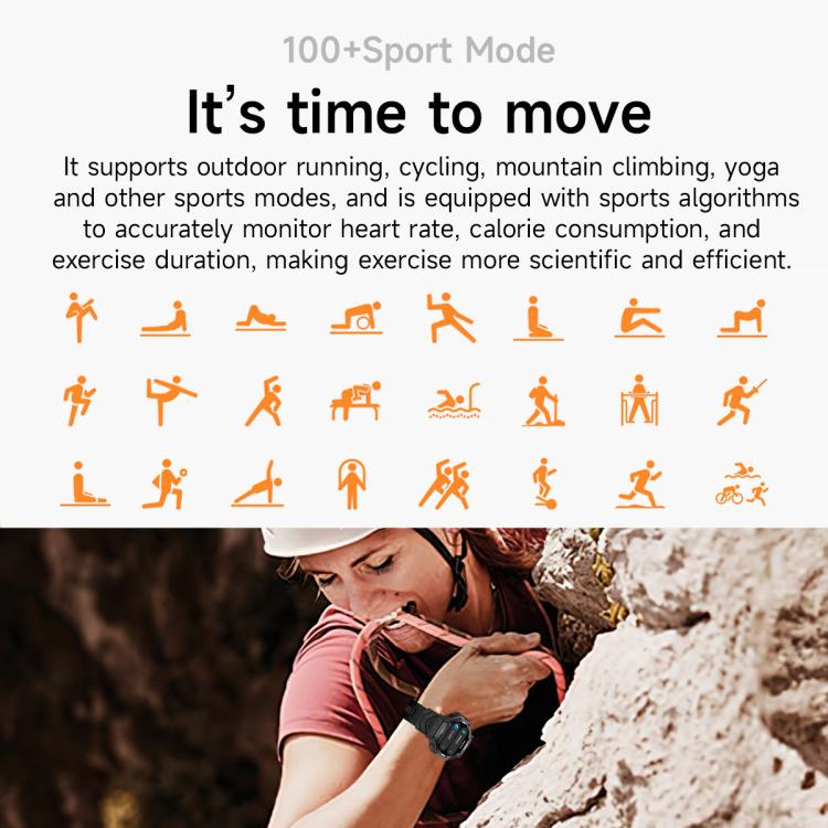 KC91 1.39 inch IPS Screen 3ATM Outdoor GPS Smart Watch with Flashlight(Pink) - Smart Watches by buy2fix | Online Shopping UK | buy2fix