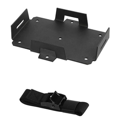 Aluminum Battery Tray Battery ?Fixed Bracket? for 12V/6V, 7-15AH Batteries with Adjustable Fixing Strap(Black) - Engine Fittings by buy2fix | Online Shopping UK | buy2fix