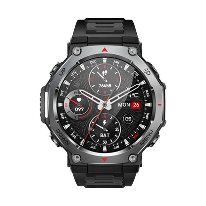 KT85 1.43 inch Screen 5ATM Outdoor Sports Smart Watch with Strong Flashlight(Black) - Smart Watches by buy2fix | Online Shopping UK | buy2fix