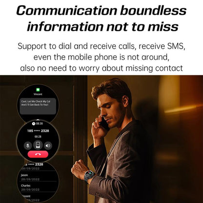 KT85 1.43 inch Screen 5ATM Outdoor Sports Smart Watch with Strong Flashlight(Black) - Smart Watches by buy2fix | Online Shopping UK | buy2fix