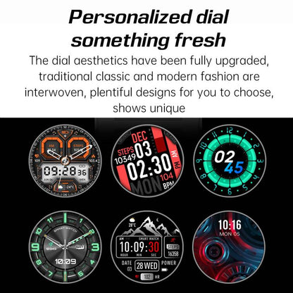 KT85 1.43 inch Screen 5ATM Outdoor Sports Smart Watch with Strong Flashlight(Black) - Smart Watches by buy2fix | Online Shopping UK | buy2fix