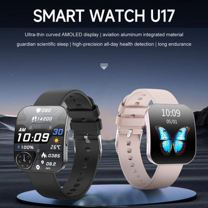 U17 1.85 inch Ultra-thin Curved Screen IP68 Sports Smart Watch(Rose Gold) - Smart Watches by buy2fix | Online Shopping UK | buy2fix