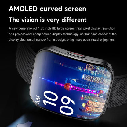 U17 1.85 inch Ultra-thin Curved Screen IP68 Sports Smart Watch(Black) - Smart Watches by buy2fix | Online Shopping UK | buy2fix