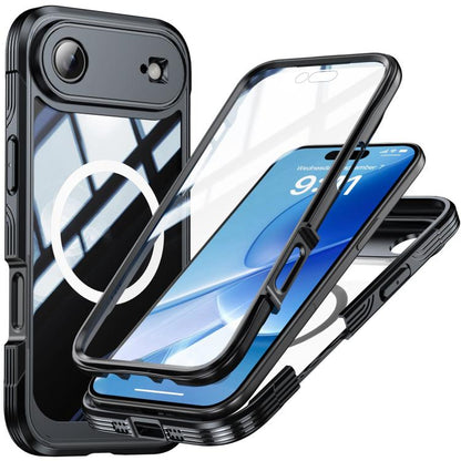 For iPhone Air Life Waterproof MagSafe Magnetic Rugged Phone Case(Black) - iPhone Air Cases by buy2fix | Online Shopping UK | buy2fix