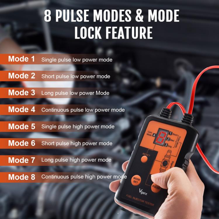 Vgate VT200 12V Car Injector Tester - Electronic Test by Vgate | Online Shopping UK | buy2fix