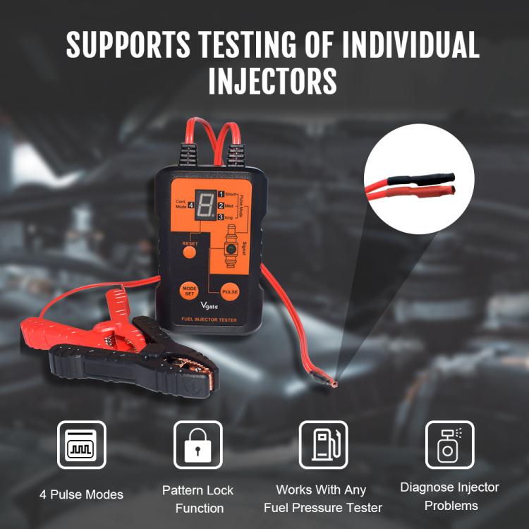 Vgate VT200 12V Car Injector Tester - Electronic Test by Vgate | Online Shopping UK | buy2fix