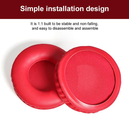 2pcs Sponge Earmuffs Replacement Earpads For ATH-AR3BT / AR3iS / AR1iS, Style:Red Protein Leather - Earmuff & Pad by buy2fix | Online Shopping UK | buy2fix