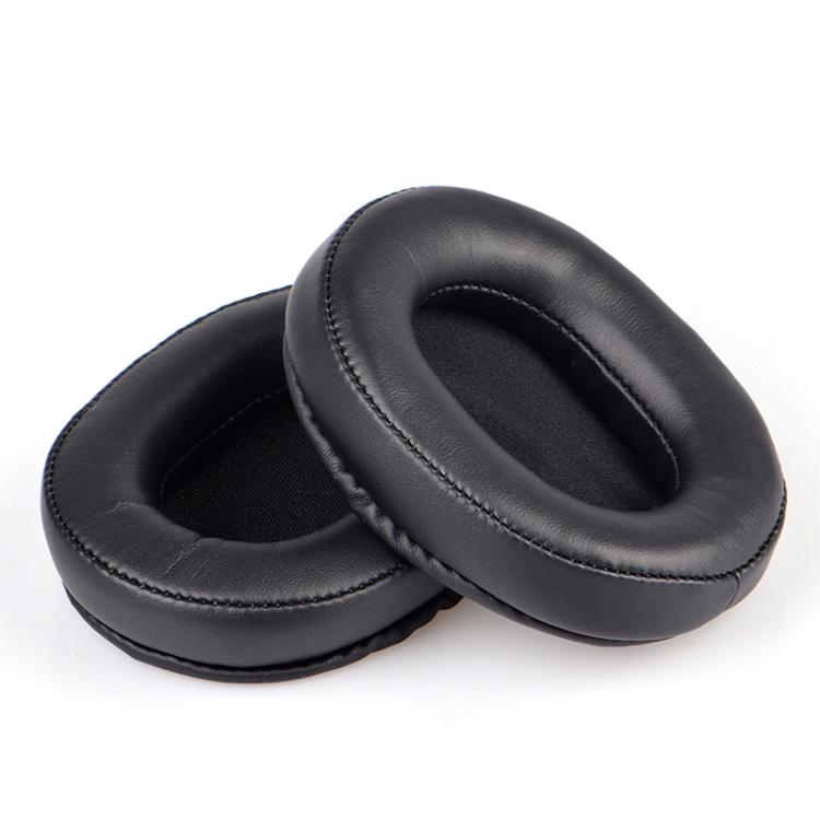 2pcs Sponge Earmuffs Replacement Earpads For ATH-MSR7, Style:Black Protein Leather - Earmuff & Pad by buy2fix | Online Shopping UK | buy2fix