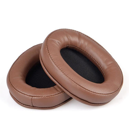 2pcs Sponge Earmuffs Replacement Earpads For ATH-MSR7, Style:Brown Protein Leather - Earmuff & Pad by buy2fix | Online Shopping UK | buy2fix