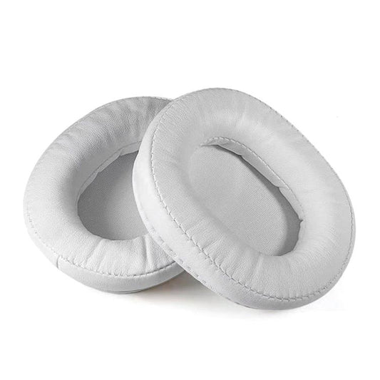 2pcs Sponge Earmuffs Replacement Earpads For ATH-MSR7, Style:White Protein Leather - Earmuff & Pad by buy2fix | Online Shopping UK | buy2fix