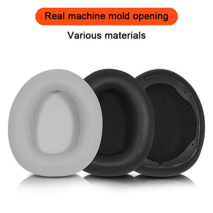 For Dareu EH739 / EH755 2pcs Protein Leather Snap-on Type Earphone Covers(Black) - Earmuff & Pad by buy2fix | Online Shopping UK | buy2fix