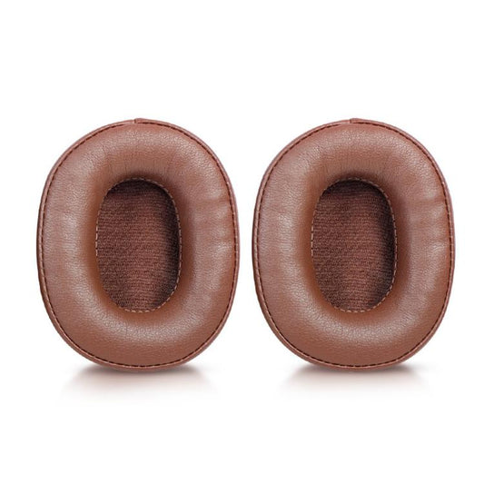 2pcs Sponge Earmuffs Replacement Earpads For ATH-SR5 / SR5BT, Style:Brown Protein Leather - Earmuff & Pad by buy2fix | Online Shopping UK | buy2fix