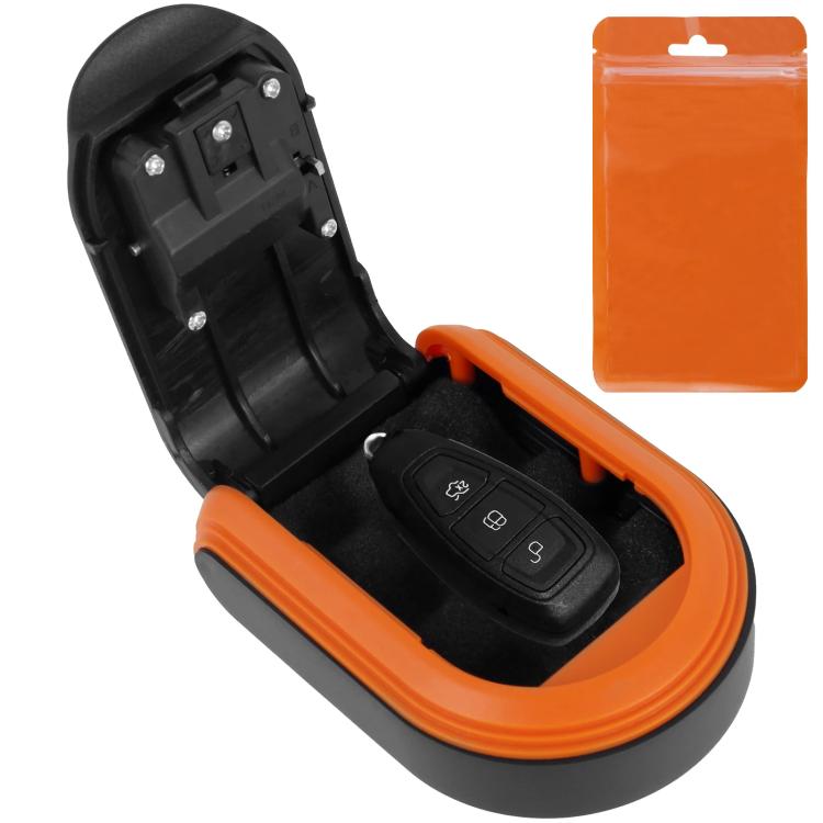 Car Magnetic Password Box Key Tool Storage Case(Orange) - Stowing Tidying by buy2fix | Online Shopping UK | buy2fix