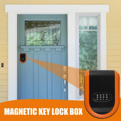 Car Magnetic Password Box Key Tool Storage Case(Orange) - Stowing Tidying by buy2fix | Online Shopping UK | buy2fix