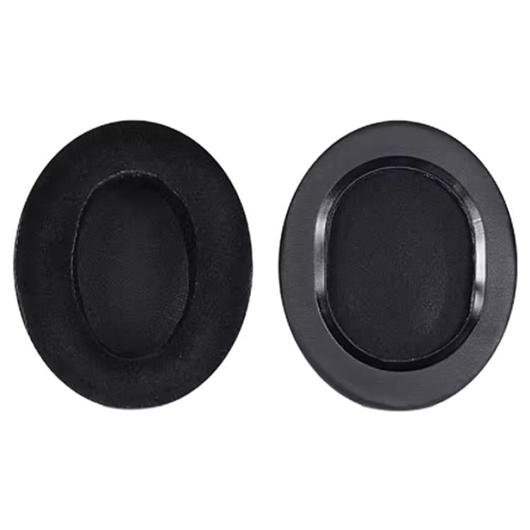 2pcs Flannel Slip-on Type Earphone Covers For Brainwavz HM5(Black) - Earmuff & Pad by buy2fix | Online Shopping UK | buy2fix