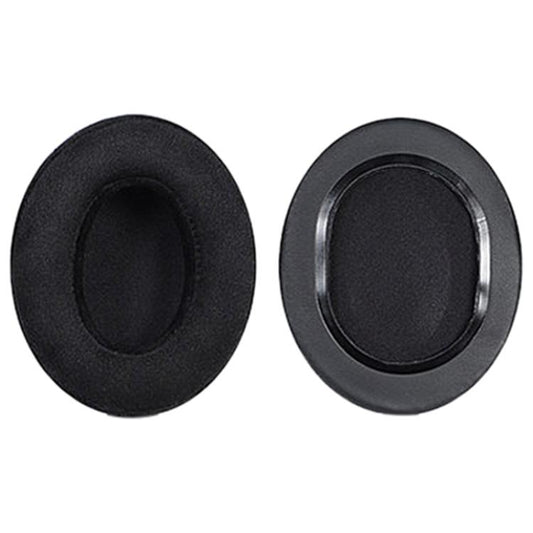 2pcs Velvet Slip-on Type Earphone Covers For Brainwavz HM5(Black) - Earmuff & Pad by buy2fix | Online Shopping UK | buy2fix