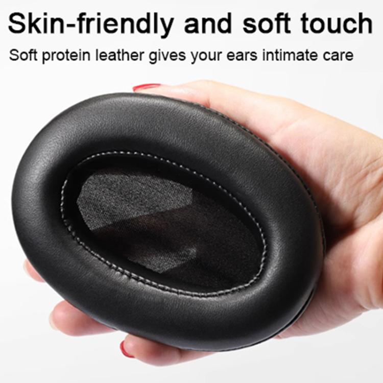 2pcs Velvet Slip-on Type Earphone Covers For Brainwavz HM5(Black) - Earmuff & Pad by buy2fix | Online Shopping UK | buy2fix