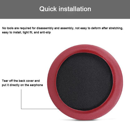 For Dareu EH722 2pcs Protein Leather Slip-on Type Earphone Covers(Pink) - Earmuff & Pad by buy2fix | Online Shopping UK | buy2fix