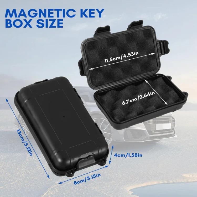Outdoor Car Magnetic Car Key Storage Box Storage Tool Case(Black) - Stowing Tidying by buy2fix | Online Shopping UK | buy2fix