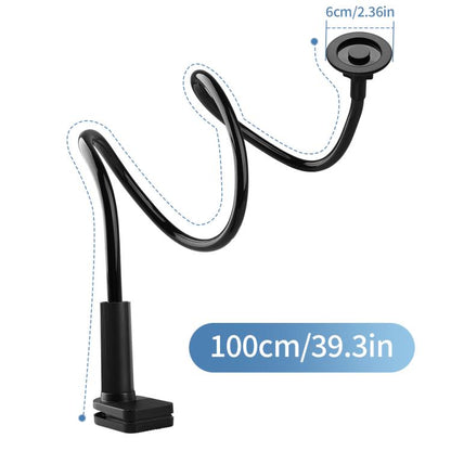 Spiral Lazy Magnetic Mobile Phone Holder, Length:100cm(Black) - Lazy Bracket by buy2fix | Online Shopping UK | buy2fix