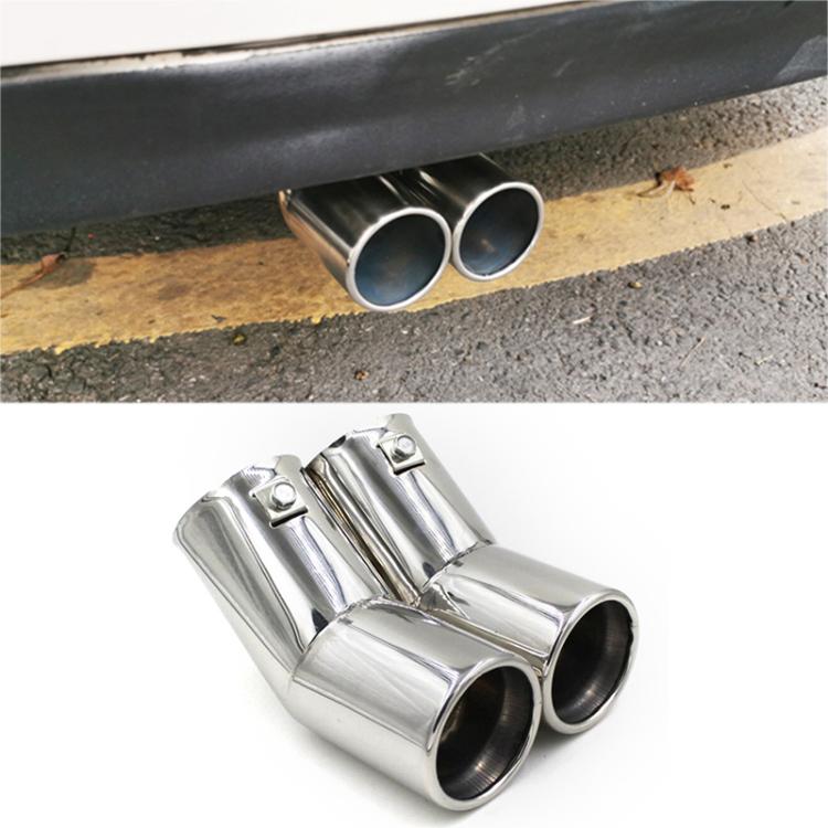 For Bora 2002-2008 Car Modified Stainless Steel Exhaust Pipe Tail Throat(Silver) - Exhaust Pipes by buy2fix | Online Shopping UK | buy2fix
