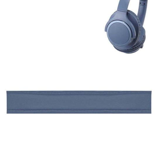 Sponge Earmuffs Replacement Earpads For Audio-Technica ATH-SR30BT, Style:Blue Leather Headband